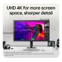 LCD Monitor, LG, 27 , 3840 x 2160 pixels, 4K Ultra HD, Native aspect ratio 16:9, LCD, Flat, 27U710B-B
