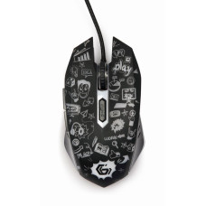 MOUSE USB OPTICAL BLACK/MUS-6B-GRAFIX-01 GEMBIRD