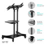 TV SET ACC MOBILE STAND/32-70/BLACK TS1350-B ONKRON