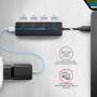I/O HUB USB-C TRAVEL/0.19M HUE-C1C AXAGON