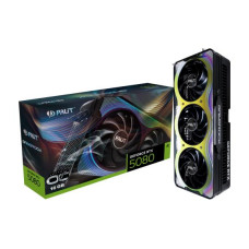 Graphics Card, PALIT, NVIDIA GeForce RTX 5080, 16 GB, GDDR7, 256 bit, PCIE 5.0 16x, GPU 2295 MHz, Triple slot Fansink, 1xHDMI, 3xDisplayPort, NE75080T19T2-GB2030G