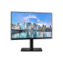 LCD Monitor, SAMSUNG, 24, Business, Panel IPS, 1920x1080, 16:9, 75Hz, 5 ms, Swivel, Pivot, Height adjustable, Tilt, Colour Black, LF24T450FQRXXE