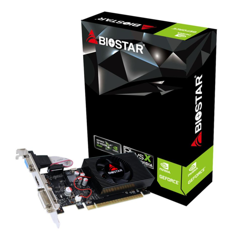 Graphics Card, BIOSTAR, NVIDIA, GeForce GT 730, 700 MHz, 2 GB, GDDR3, 128 bit, PCI Express 2.0, Active, VN7313THX1 Graphics Card, BIOSTAR, NVIDIA, GeForce GT 730, 700 MHz, 2 GB, GDDR3, 128 bit, PCI Express 2.0, Active, VN7313THX1
