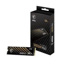 SSD, MSI, SPATIUM M461, 500 GB, M.2, PCI Express 4.0, NVMe Yes, Write speed 1700 MB/s, Read speed 4700 MB/s, MTBF 1500000 h, 110xTBW rating, Box, S78-440K260-P83 SSD, MSI, SPATIUM M461, 500 GB, M.2, PCI Express 4.0, NVMe Yes, Write speed 1700 MB/s, Read speed 4700 MB/s, MTBF 1500000 h, 110xTBW rating, Box, S78-440K260-P83
