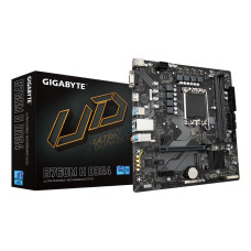 Mainboard, GIGABYTE, Intel B760 Express, LGA1700, Micro-ATX, Memory DDR4, Memory slots 2, 1xPCI-Express 3.0 1x, 1xPCI-Express 4.0 16x, 2xM.2, 1x15pin D-sub, 1xHDMI, 1xAudio-In, 1xAudio-Out, 1xMicrophone, 2xUSB 2.0, 4xUSB 3.2, 1xRJ45, B760MHDDR4