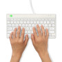 KEYBOARD COMPACT BREAK ENG/WHITE RGOCOUSWDWH R-GO TOOLS
