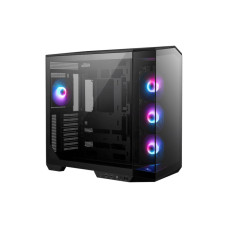 Case, MSI, MAG PANO 100R PZ, MidiTower, Case product features Transparent panel, ATX, MicroATX, MiniITX, Colour Black, MAGPANO100RPZ