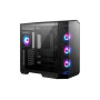 Case, MSI, MAG PANO 100R PZ, MidiTower, Case product features Transparent panel, ATX, MicroATX, MiniITX, Colour Black, MAGPANO100RPZ