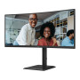 LCD Monitor, AOC, 34 , 3440 x 1440 pixels, UltraWide Quad HD, Native aspect ratio 21:9, LCD, Curved, CU34E4CV