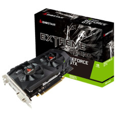 Graphics Card, BIOSTAR, NVIDIA GeForce GTX 1050 TI, 4 GB, GDDR5, 128 bit, PCIE 3.0 16x, Memory 7008 MHz, GPU 1291 MHz, Dual Slot Fansink, 1xDVI-D, 1xHDMI, 1xDisplayPort, VN1055TF41