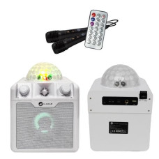 Portable Speaker, N-GEAR, DISCO BLOCK 410 WHITE, White, Wireless, Bluetooth, DISCOBLOCK410W