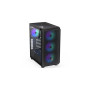 Case, ENDORFY, Arx 500 ARGB, MidiTower, Case product features Transparent panel, Not included, ATX, MicroATX, MiniITX, Colour Black, EY2A011