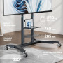 TV SET ACC MOBILE STAND/55-90/GRAPHITE TS1871-G ONKRON