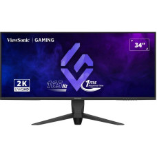 LCD Monitor, VIEWSONIC, 34, Gaming/21 : 9, Panel VA, 3440x1440, 21:9, 165 Hz, Matte, 1 ms, Swivel, Height adjustable, Tilt, Colour Black, VX3480-2K-PRO