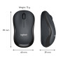 MOUSE USB OPTICAL WRL M220/SILENT B/G 910-004878 LOGITECH