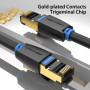 PATCH CABLE CAT.8 SFTP/0.5M BLACK IKABD VENTION