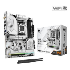 Mainboard, ASROCK, AMD B850, SAM5, ATX, Memory DDR5, Memory slots 4, 1xPCI-Express 4.0 16x, 1xPCI-Express 5.0 16x, 1xM.2, 1xHDMI, 1xAudio-In, 1xAudio-Out, 4xUSB 2.0, 5xUSB 3.2, 2xUSB-C, 1xOptical S/PDIF, 1xRJ45, B850STEELLEGENDWIFI