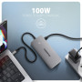 I/O HUB USB-C 3P HDMI DP/0.15M HMC-CUB83X2 AXAGON