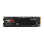 SSD, SAMSUNG, 990 PRO, 4TB, M.2, PCIe Gen4, NVMe, TLC, Write speed 6900 MBytes/sec, Read speed 7450 MBytes/sec, 2.3mm, TBW 2400 TB, MTBF 1500000 hours, MZ-V9P4T0BW