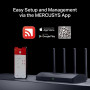 Wireless Router, MERCUSYS, Router, 3600 Mbps, Number of antennas 4, MR27BE