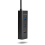 I/O HUB USB3.0 4PORT CHARGING/1.2M HUE-S2BL AXAGON