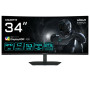 LCD Monitor, GIGABYTE, 34 , 3440 x 1440 pixels, UltraWide Quad HD, Native aspect ratio 21:9, LED, Curved, G34WQC2EK