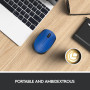 MOUSE USB OPTICAL WRL M171/BLUE 910-004640 LOGITECH