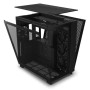 Case, NZXT, H9 FLOW, MidiTower, Case product features Transparent panel, Not included, ATX, MicroATX, MiniITX, Colour Black, CM-H91FB-01