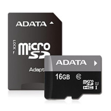 MEMORY MICRO SDHC 16GB CLASS10/W/AD AUSDH16GUICL10-RA1 ADATA