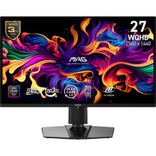 Monitor, MSI, 26.5 , 2560 x 1440 pixels, Wide Quad HD, Native aspect ratio 16:9, QD-OLED, Flat, MAG274QPQD-OLEDX24