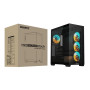 Case, GIGABYTE, GB-C500P ST, MidiTower, Case product features Transparent panel, ATX, MicroATX, MiniITX, Colour Black, GB-C500PST
