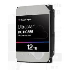 HDD, WESTERN DIGITAL ULTRASTAR, Ultrastar DC HC555, 12TB, 512 MB, 7200 rpm, 3,5, 0B48720