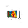 TV Set, LG, 50 , 4K Ultra HD, 3840 x 2160 pixels, Flat, 16:9, NanoCell, 50NANO80A6B