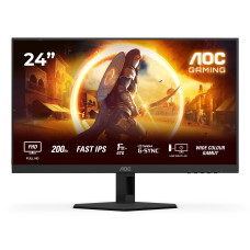 LCD Monitor, AOC, 23.8 , 1920 x 1080 pixels, Full HD, Native aspect ratio 16:9, LED, Flat, 24G4HRE