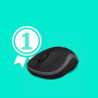 MOUSE USB OPTICAL WRL M185/GREY 910-002238 LOGITECH