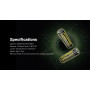 BATTERY RECH. LI-ION 3.6V/6000MAH NL2160HPI NITECORE