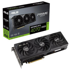 Graphics Card, ASUS, NVIDIA GeForce RTX 4070 SUPER, 16 GB, GDDR6X, 256 bit, Triple slot Fansink, 1xHDMI, 3xDisplayPort, PRIME-RTX4070TIS-O16G