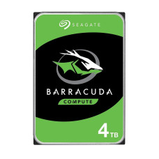 HDD, SEAGATE, Barracuda, 4TB, SATA 3.0, 256 MB, 5400 rpm, Discs/Heads 2/4, 3,5, ST4000DM004