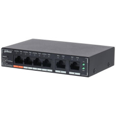 Switch, DAHUA, DH-SG4006P, Type L2, PoE ports 4, 60 Watts, SG4006P