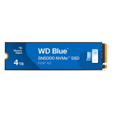 SSD, SANDISK, Blue SN5000, 4TB, M.2, NVMe, Write speed 5000 MBytes/sec, Read speed 5500 MBytes/sec, 2.38mm, TBW 1200 TB, WDS400T4B0E
