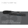 I/O HUB 7IN1 USB-C HDMI/140W CSV-2555 CLUB3D