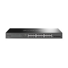 Switch, TP-LINK, Omada, TL-SG2428P, Type L2+, 24x10Base-T / 100Base-TX / 1000Base-T, 4xSFP, PoE+ ports 24, 250 Watts, TL-SG2428P