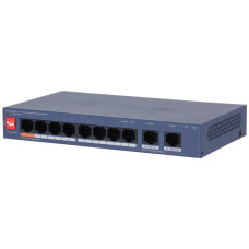 Switch, DAHUA, DH-CS4010-8ET2GT-60, PoE ports 8, 60 Watts, CS4010-8ET2GT-60 Switch, DAHUA, DH-CS4010-8ET2GT-60, PoE ports 8, 60 Watts, CS4010-8ET2GT-60