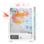 Case, MONTECH, X3 Glass, MidiTower, Case product features Transparent panel, Not included, ATX, MicroATX, MiniITX, Colour White, X3GLASS(W)