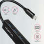 I/O HUB USB-C 4PORT GLAN/0.2M HMC-GL3A AXAGON