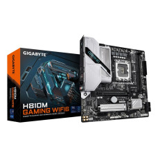 Mainboard, GIGABYTE, 1xNumber of M.2 (M) slots, micro ATX, Intel H810, Bluetooth Yes, Wi-Fi Yes, 2xSlots, RAM DDR5-SDRAM, LGA 1851 (Socket V1), H810MGAMINGWIFI6 Mainboard, GIGABYTE, 1xNumber of M.2 (M) slots, micro ATX, Intel H810, Bluetooth Yes, Wi-Fi Yes, 2xSlots, RAM DDR5-SDRAM, LGA 1851 (Socket V1), H810MGAMINGWIFI6