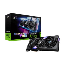 Graphics Card, MSI, NVIDIA GeForce RTX 5070, 12 GB, GDDR7, 192 bit, PCIE 5.0 16x, Triple slot Fansink, 1xHDMI, 3xDisplayPort, RTX507012GGAMTRIOOC