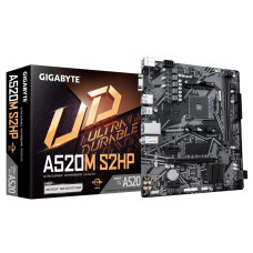 Mainboard, GIGABYTE, AMD A520, Socket AM4, micro ATX, RAM DDR4-SDRAM, 2xSlots, 1xNumber of M.2 (M) slots, A520MS2HP1.0 Mainboard, GIGABYTE, AMD A520, Socket AM4, micro ATX, RAM DDR4-SDRAM, 2xSlots, 1xNumber of M.2 (M) slots, A520MS2HP1.0