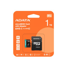 MEMORY MICRO SDXC 1TB W/AD./AUSDX1TUI3V30SA2-RA1 ADATA MEMORY MICRO SDXC 1TB W/AD./AUSDX1TUI3V30SA2-RA1 ADATA