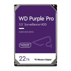 HDD, WESTERN DIGITAL, Purple Pro, 22TB, SATA, 512 MB, 7200 rpm, 3,5, WD221PURP